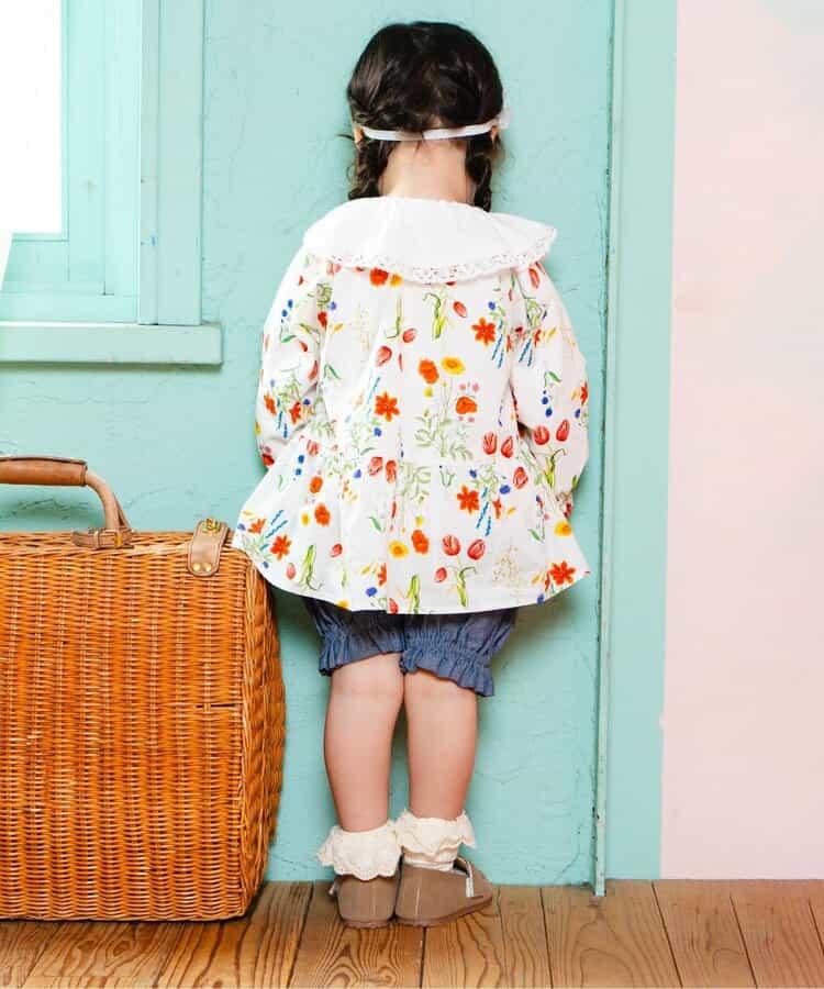 花園花卉牛奶色套裝