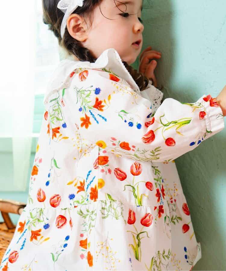 花園花卉牛奶色套裝