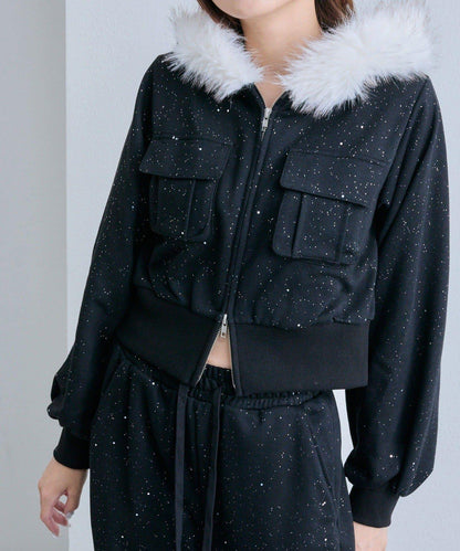 【OLIVE des OLIVE】拉鍊連帽衛衣