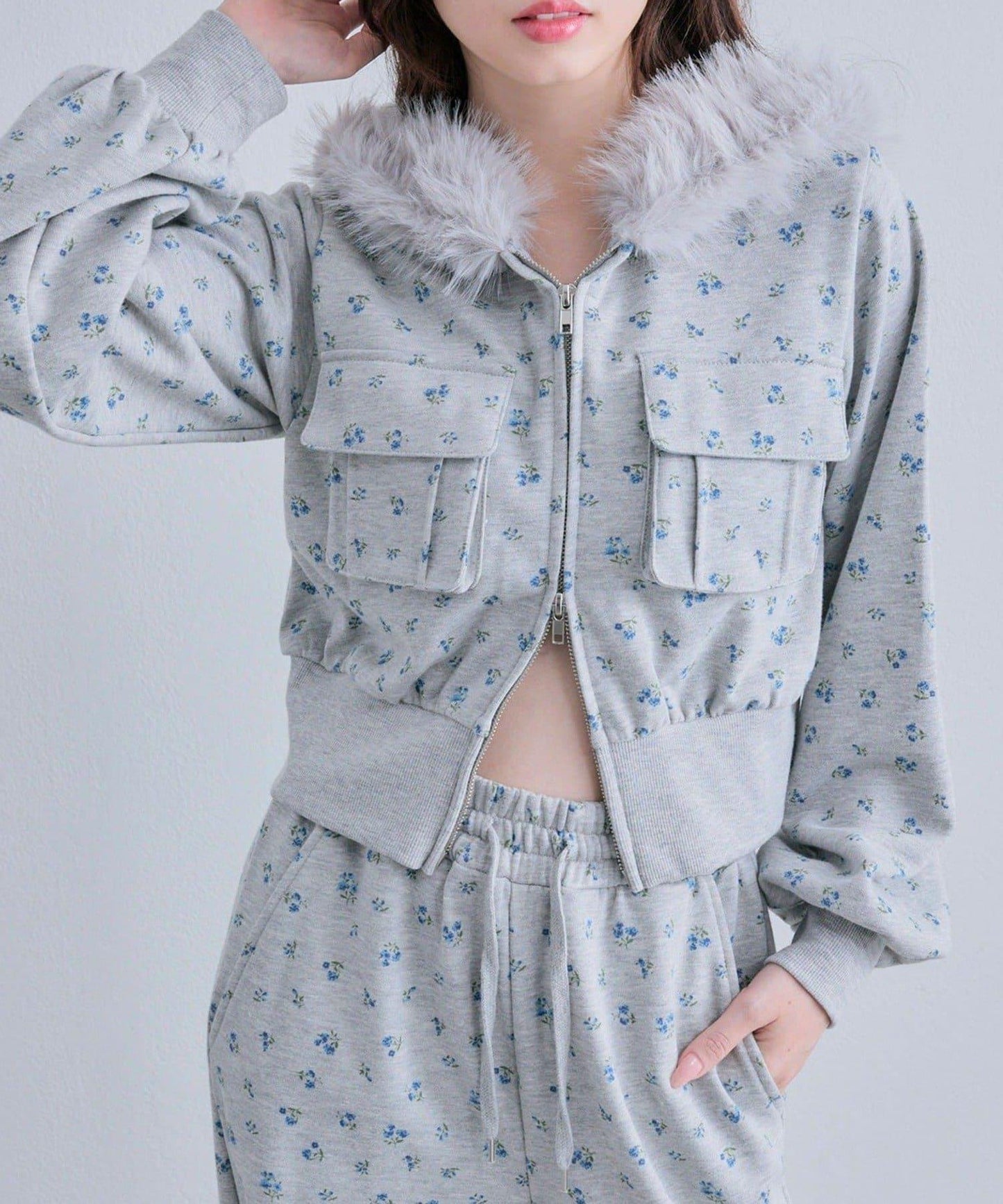 【OLIVE des OLIVE】拉鍊連帽衛衣