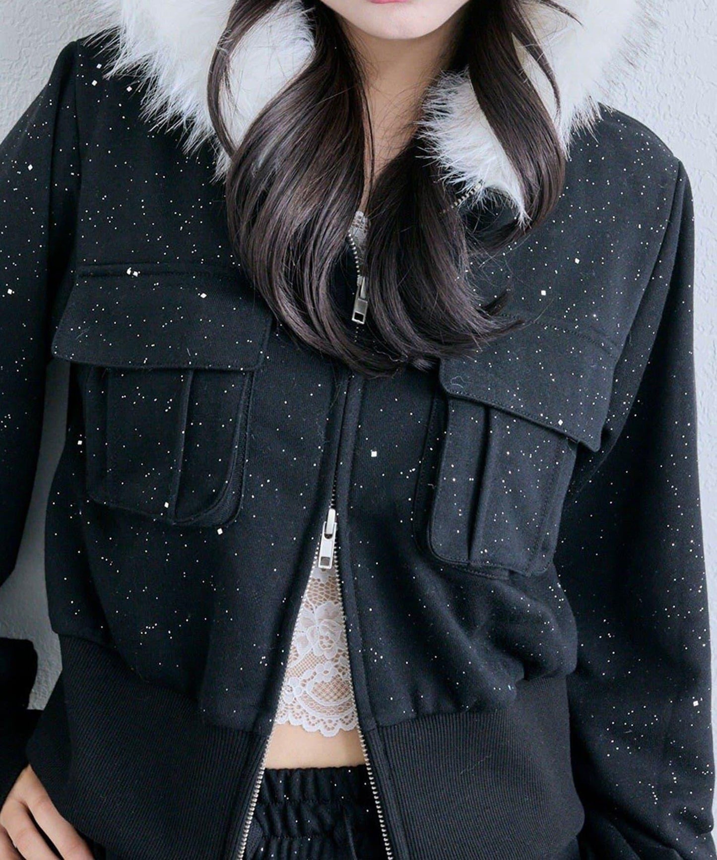 【OLIVE des OLIVE】拉鍊連帽衛衣