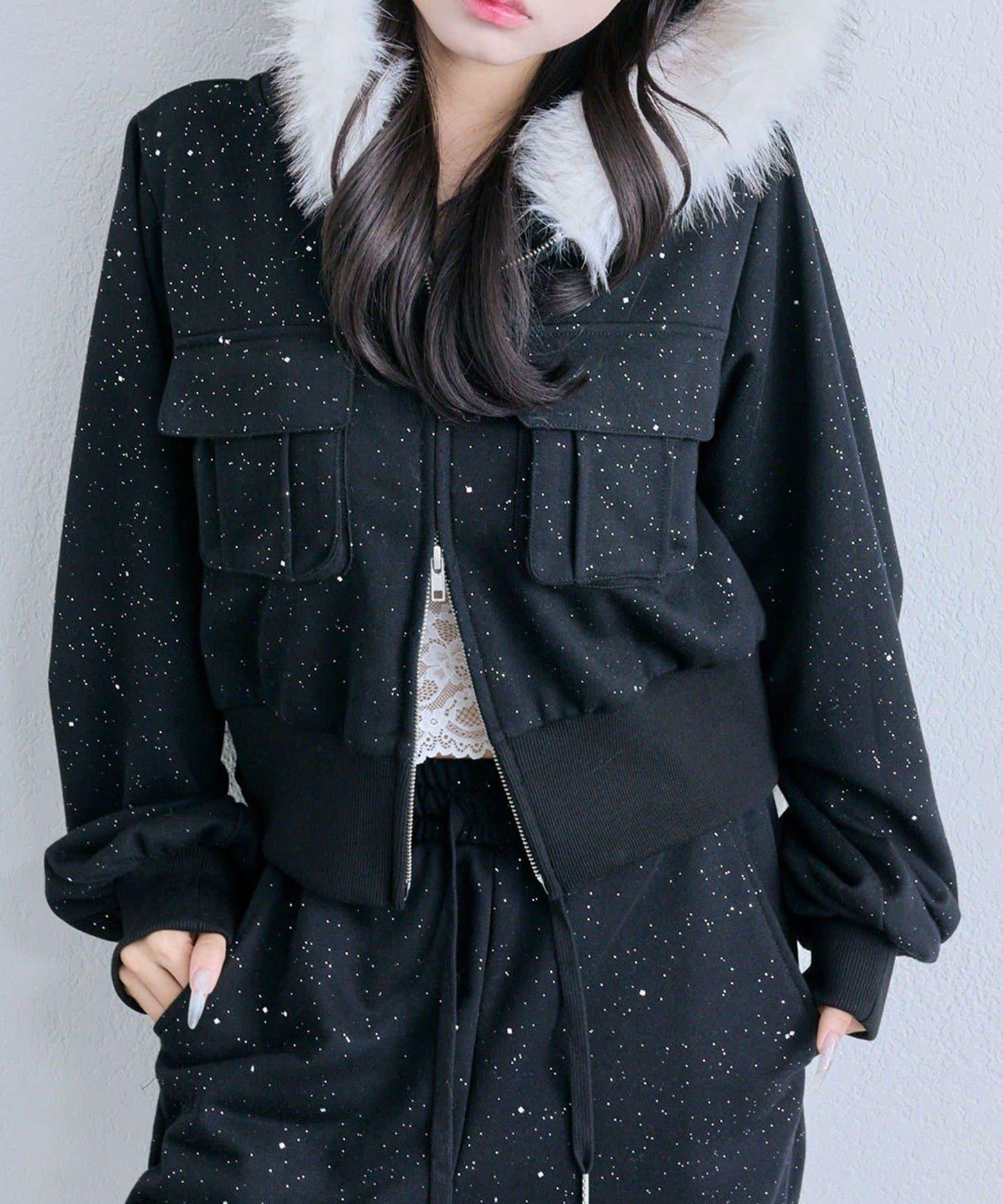 【OLIVE des OLIVE】拉鍊連帽衛衣