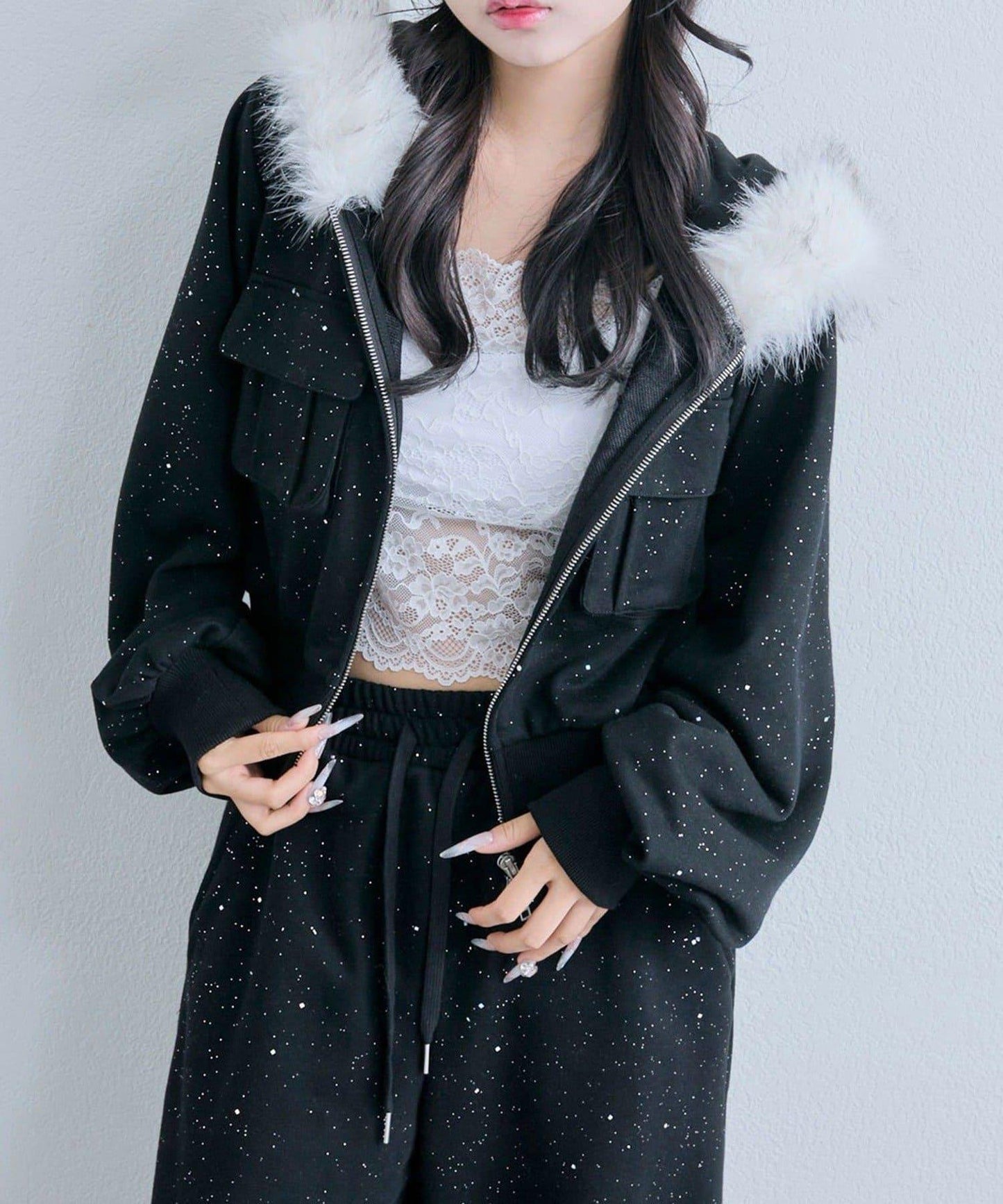 【OLIVE des OLIVE】拉鍊連帽衛衣