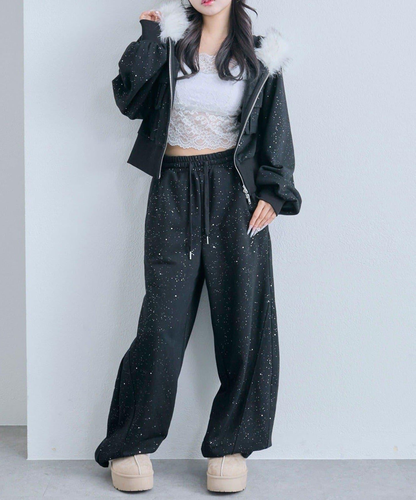 【OLIVE des OLIVE】拉鍊連帽衛衣