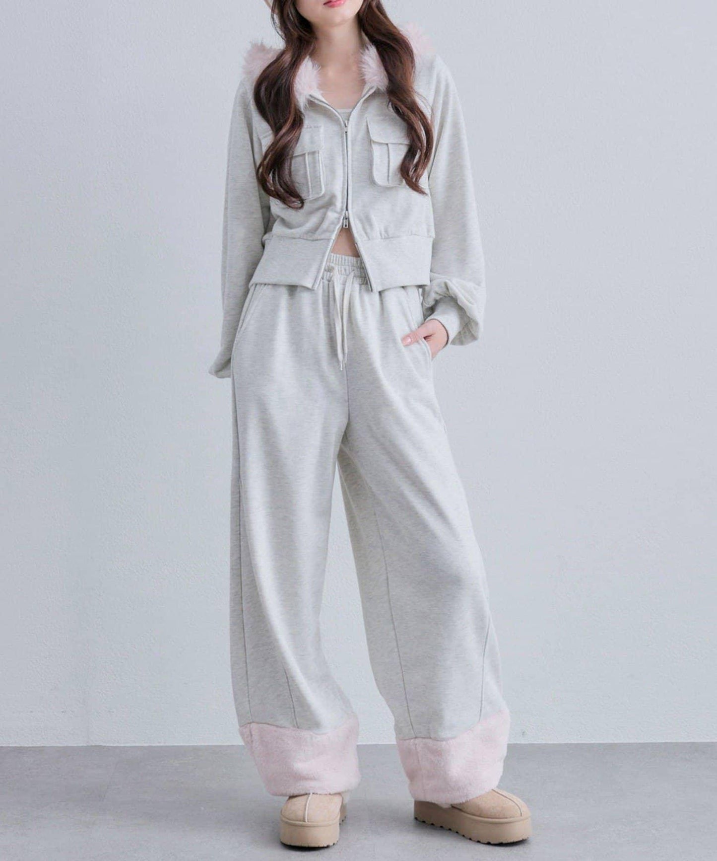 【OLIVE des OLIVE】拉鍊連帽衛衣