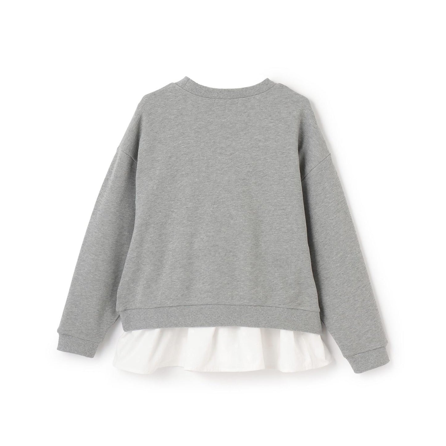 蕾絲內襯衛衣×荷葉邊T恤