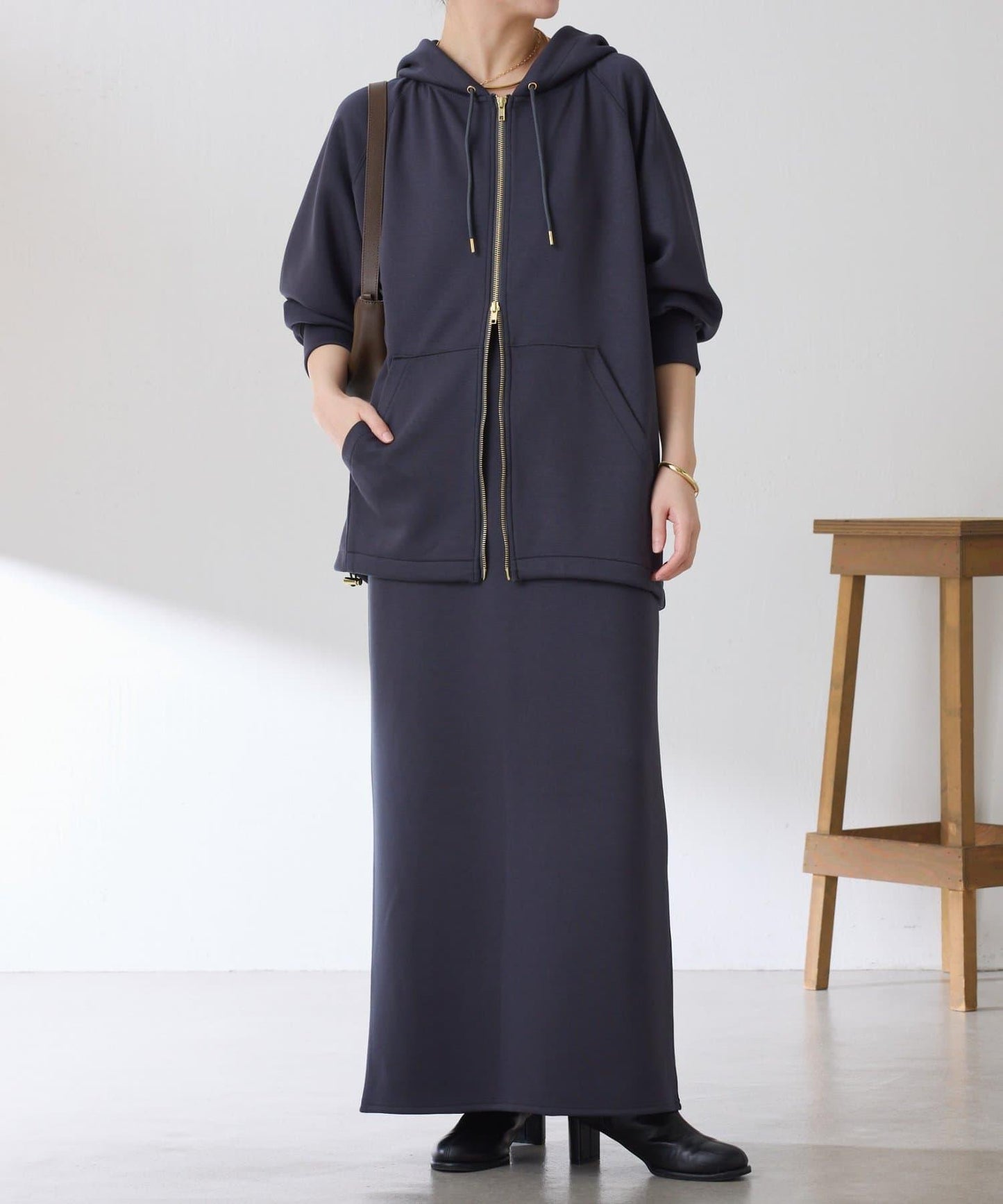 【舒適×優雅】抽繩針織衛衣/套裝