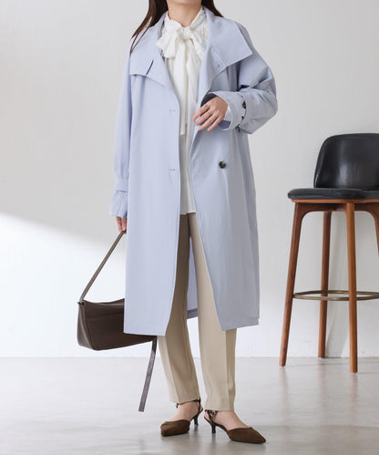 【防潑水/輕量/彈力】防潑水立領大衣