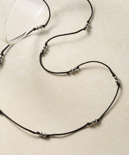 金屬光澤珍珠繩項鍊