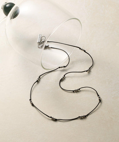 金屬光澤珍珠繩項鍊