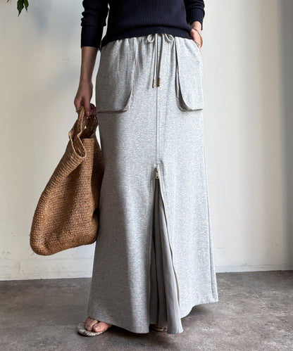 前中拉鍊衛衣裙