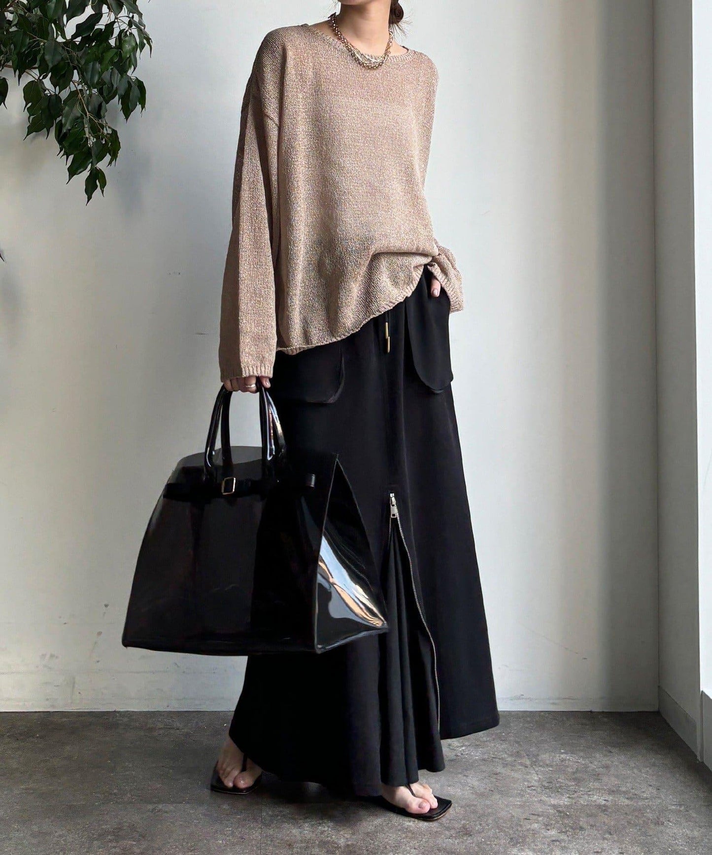 前中拉鍊衛衣裙