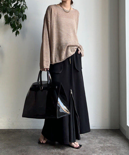 前中拉鍊衛衣裙