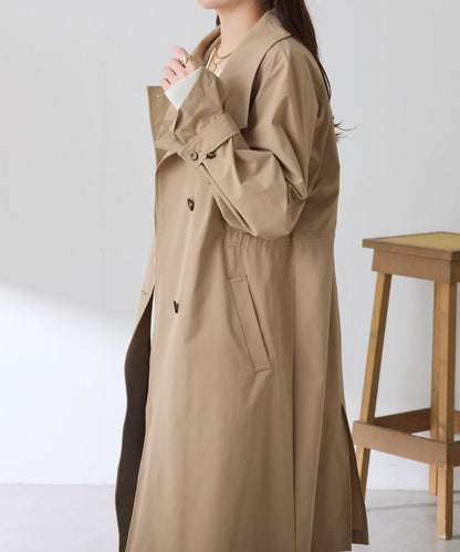 【防潑水/輕量/彈力】防潑水立領大衣