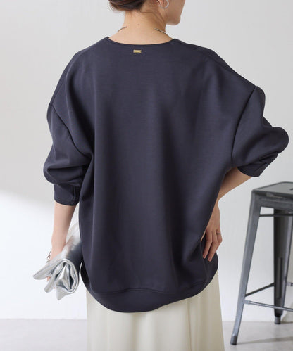 【小臉效果/彈力】V領開口套頭衫/套裝