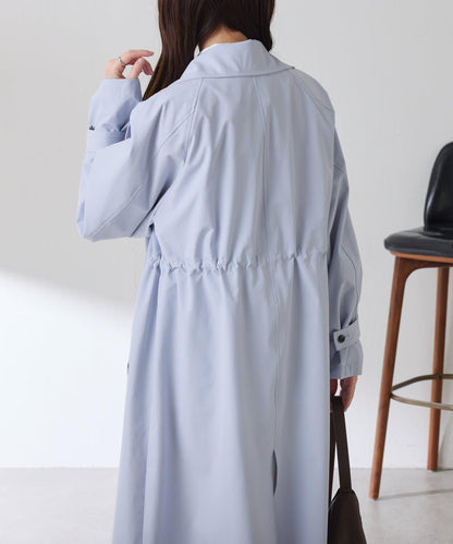 【防潑水/輕量/彈力】防潑水立領大衣