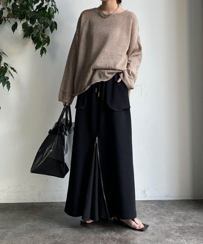 前中拉鍊衛衣裙