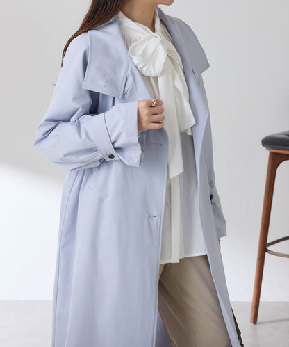 【防潑水/輕量/彈力】防潑水立領大衣