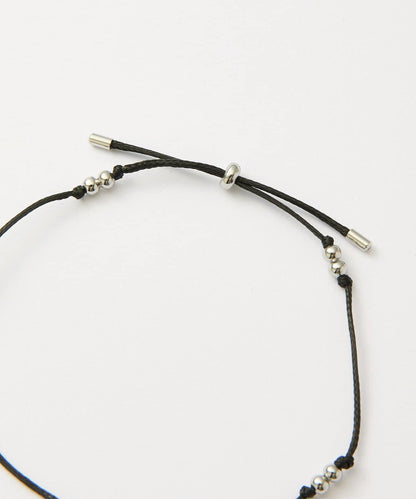 金屬光澤珍珠編織手鍊