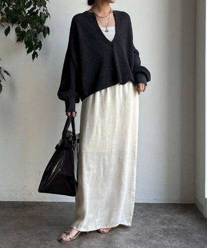 和紙質開領套頭衫