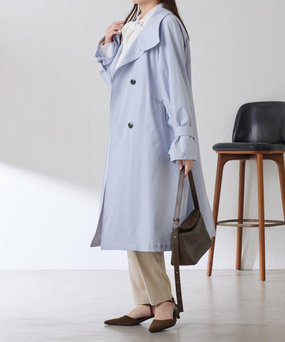 【防潑水/輕量/彈力】防潑水立領大衣