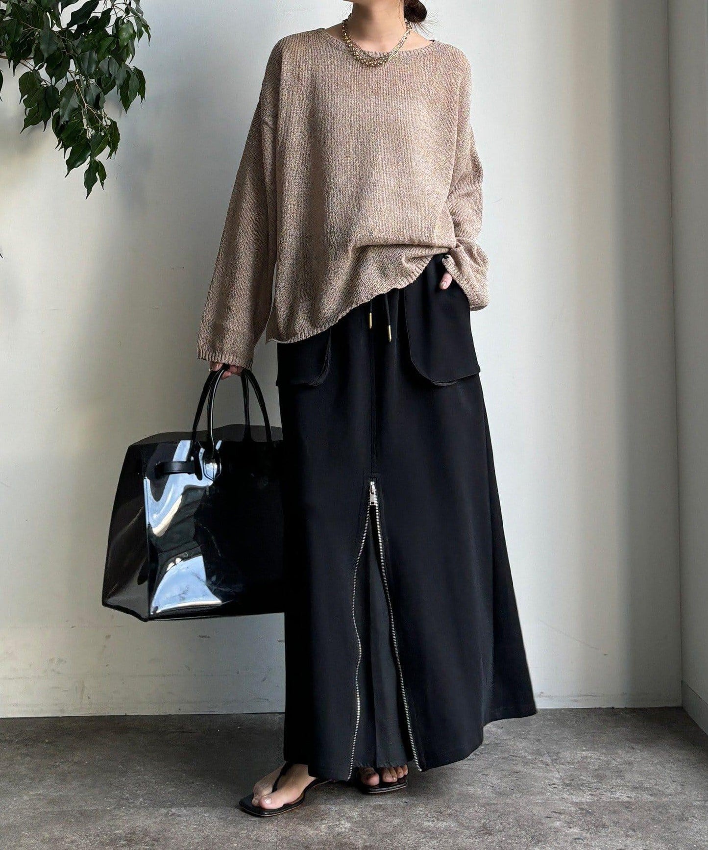 前中拉鍊衛衣裙