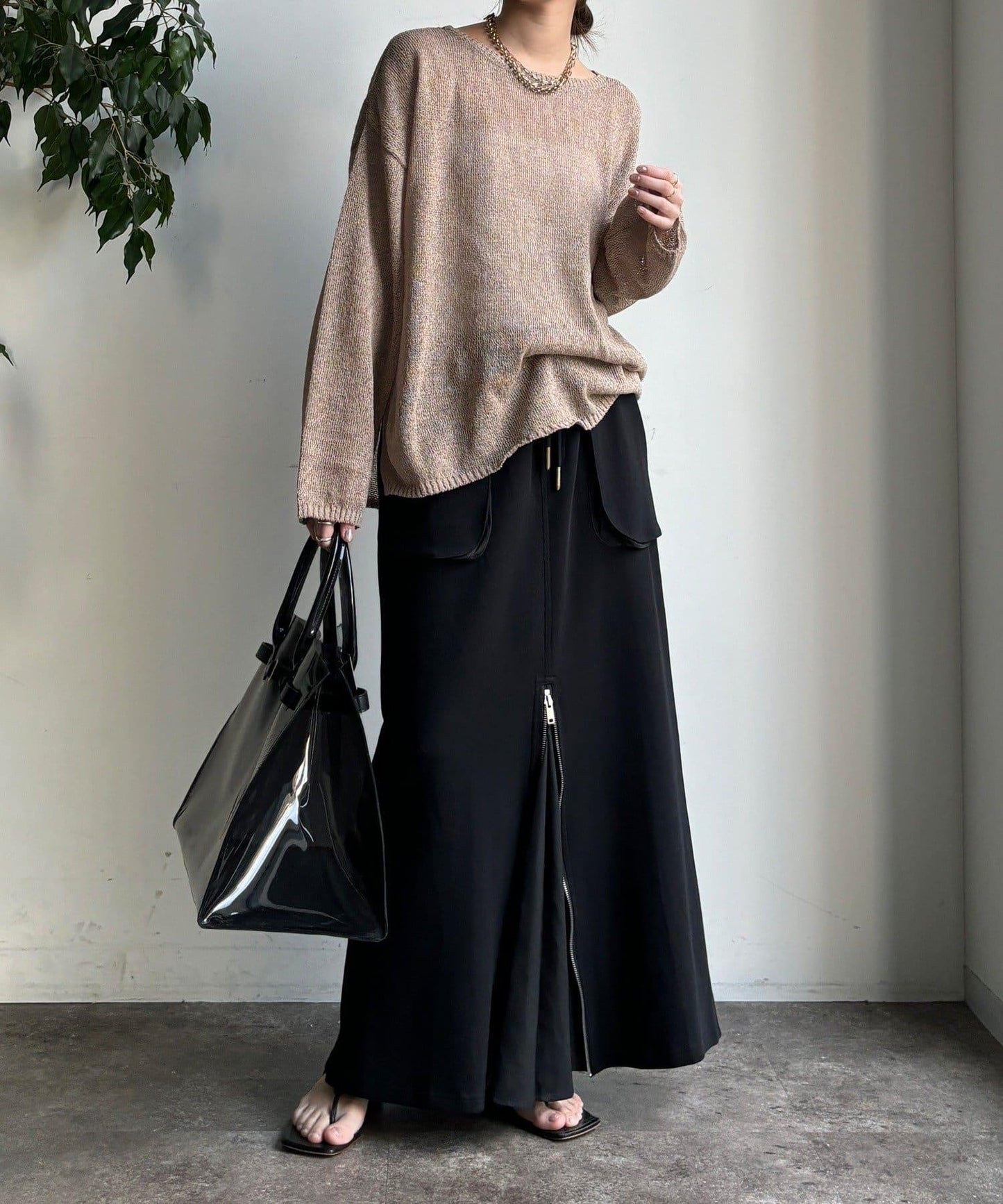 前中拉鍊衛衣裙