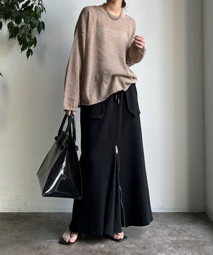 前中拉鍊衛衣裙