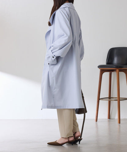 【防潑水/輕量/彈力】防潑水立領大衣