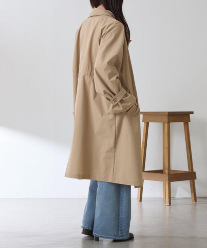 【防潑水/輕量/彈力】防潑水立領大衣