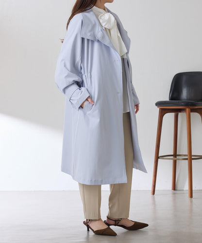 【防潑水/輕量/彈力】防潑水立領大衣