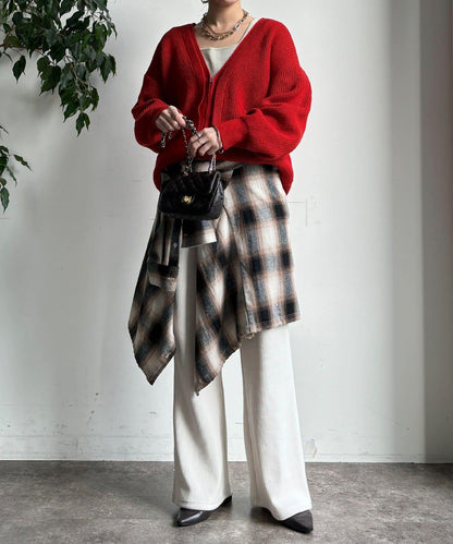 針織燈芯絨微喇休閒褲