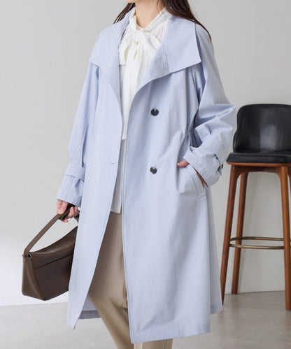 【防潑水/輕量/彈力】防潑水立領大衣