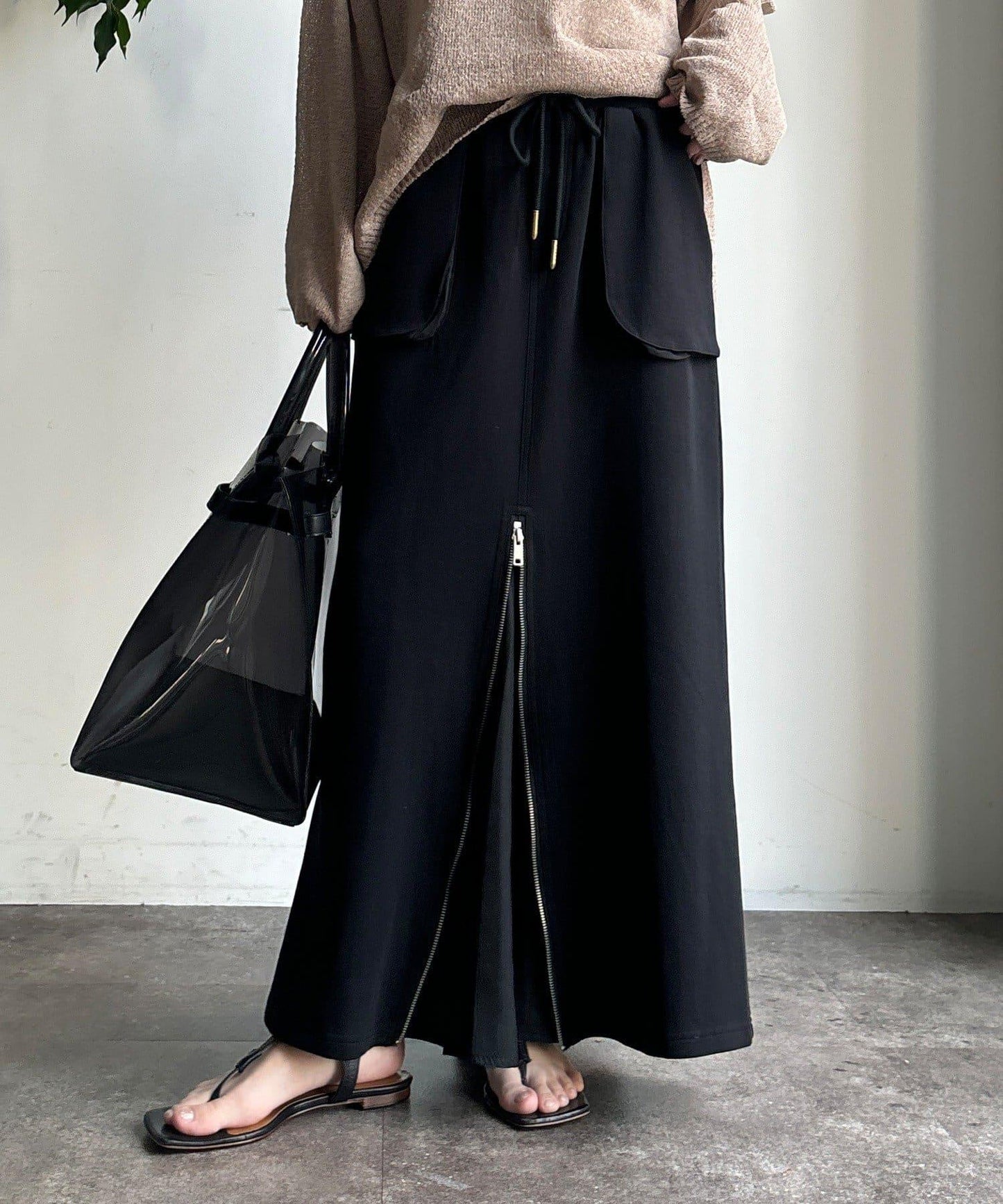 前中拉鍊衛衣裙