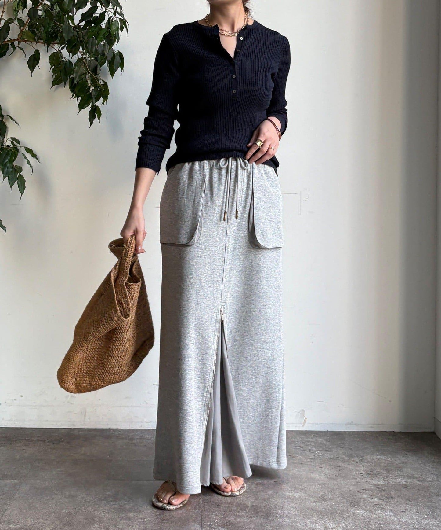 前中拉鍊衛衣裙