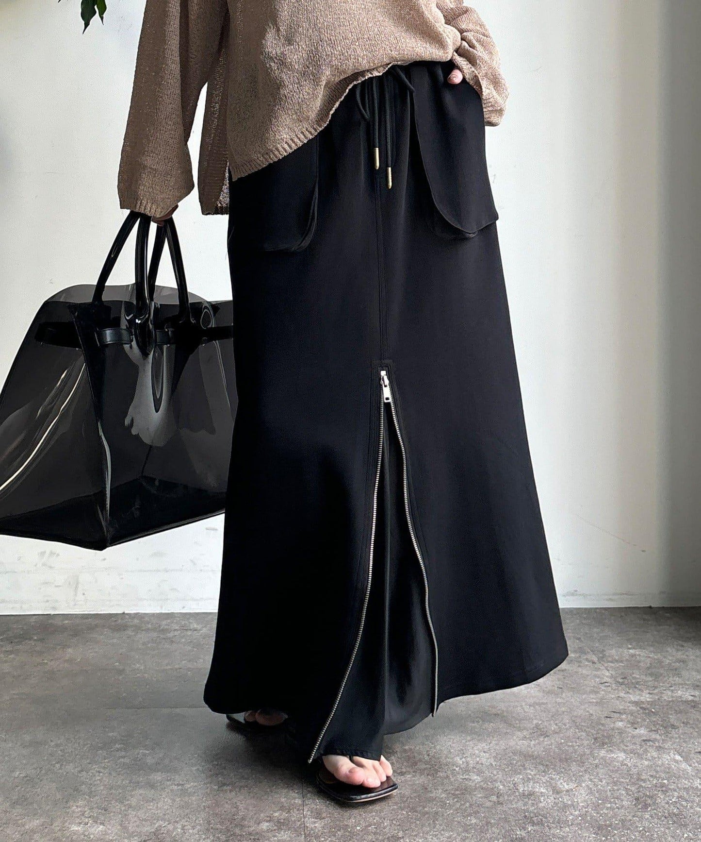 前中拉鍊衛衣裙