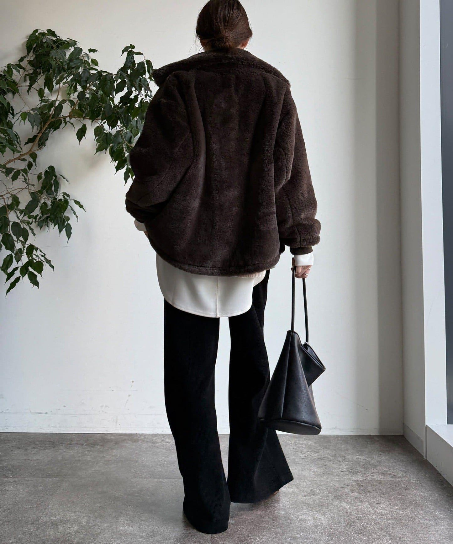 針織燈芯絨微喇休閒褲