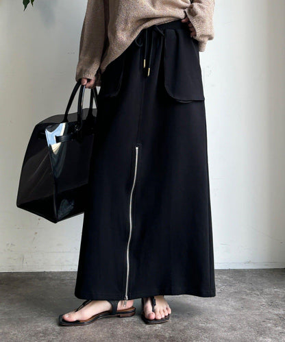 前中拉鍊衛衣裙