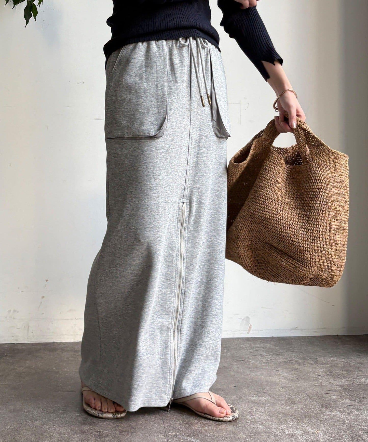 前中拉鍊衛衣裙