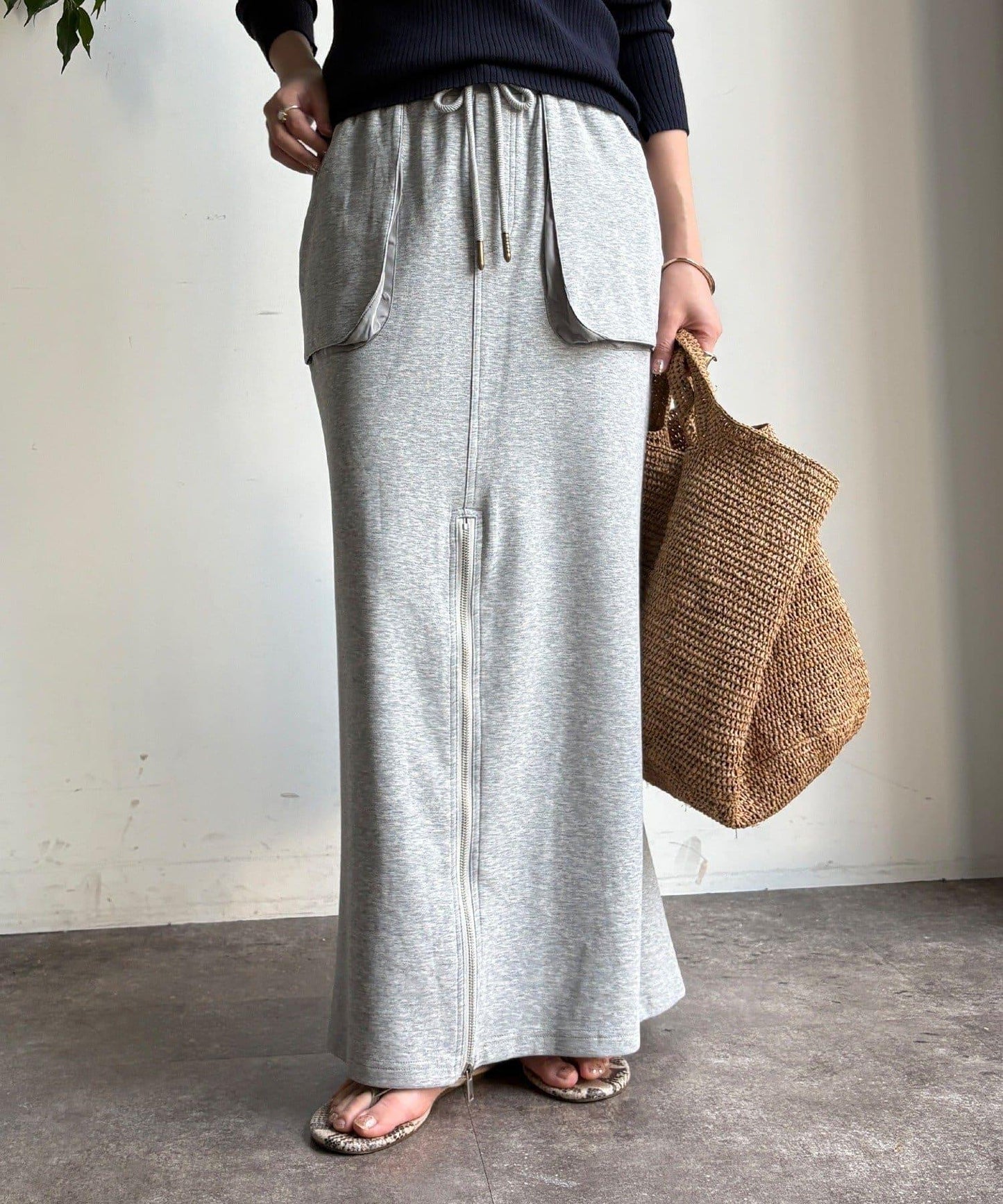 前中拉鍊衛衣裙