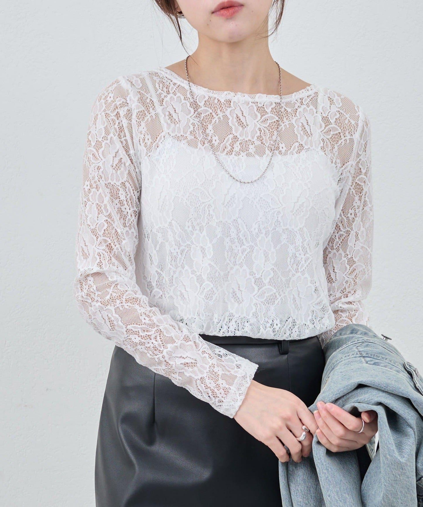 【26SS】蕾絲套頭衫