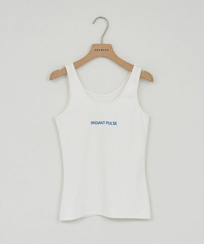 【26SS】刺繡羅紋背心