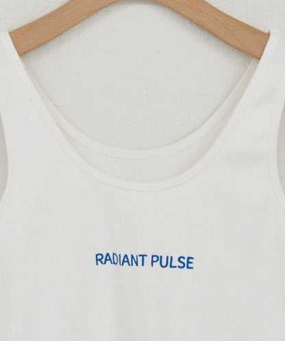 【26SS】刺繡羅紋背心