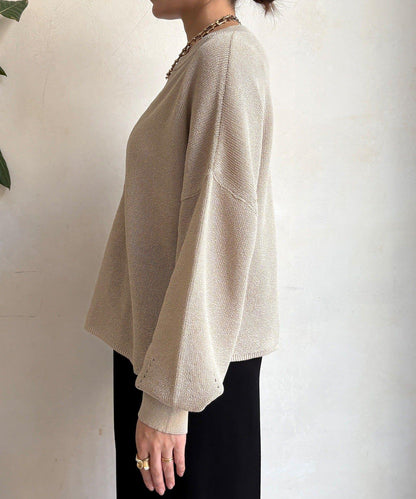 和紙質開領套頭衫
