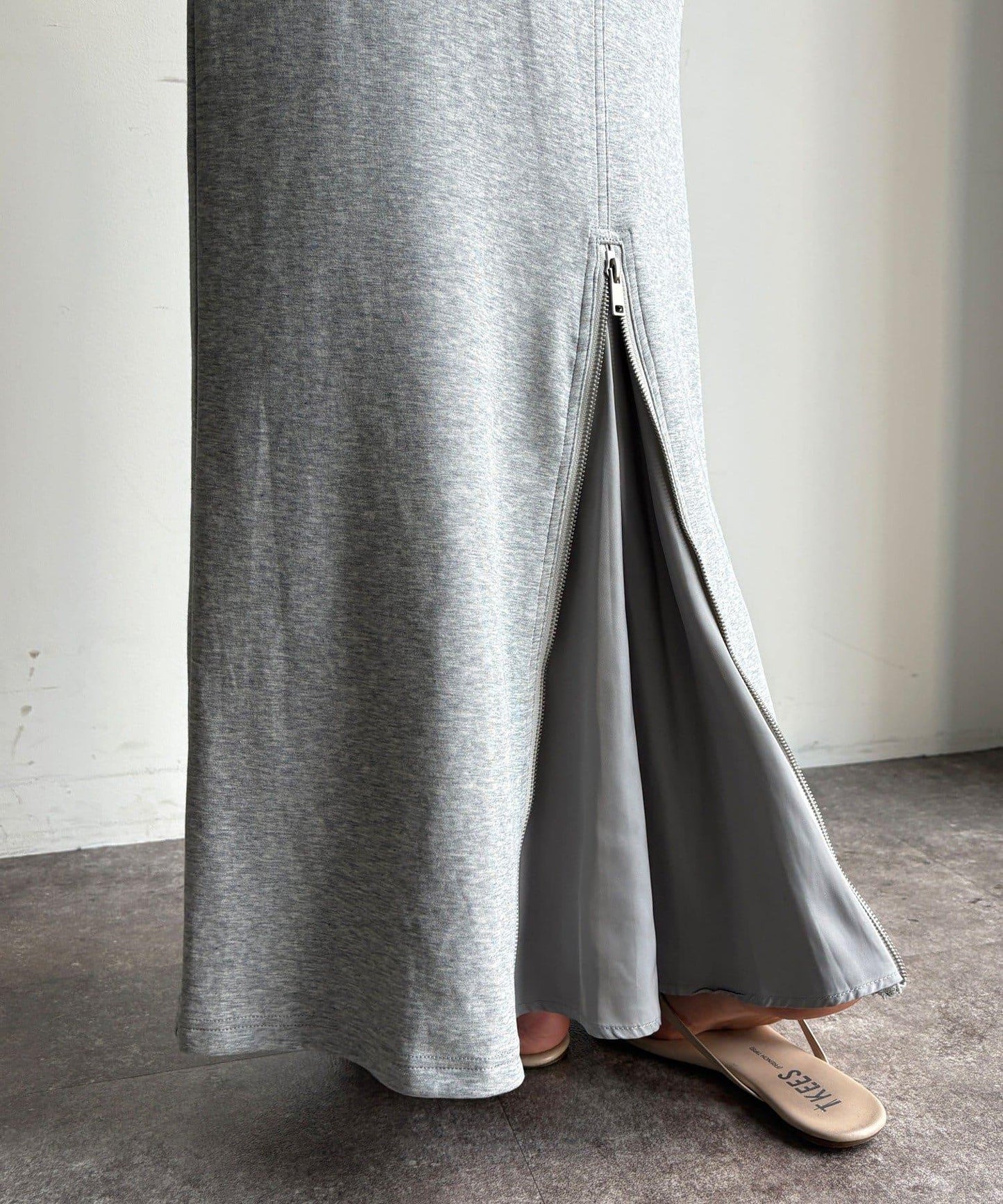 前中拉鍊衛衣裙