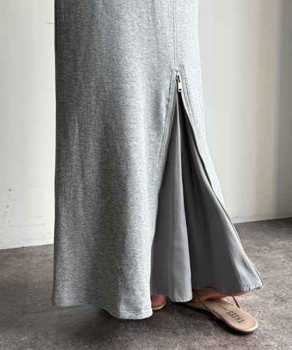 前中拉鍊衛衣裙