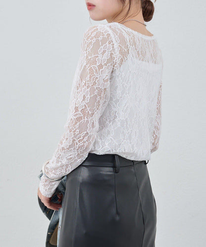 【26SS】蕾絲套頭衫