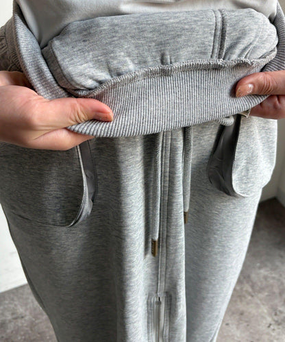 前中拉鍊衛衣裙