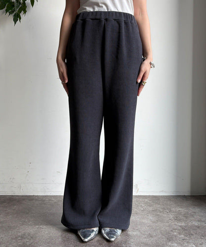 針織燈芯絨微喇休閒褲