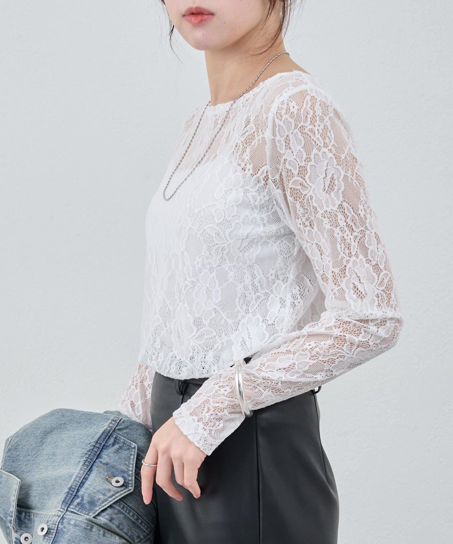 【26SS】蕾絲套頭衫